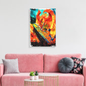 titani sinking rose like the phoenix キャンバスプリント (インサイチュ (リビング))