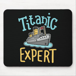 Titanic タイタニック号 専門家 レトロ おもしろ クルーズ船 男性 少年 マウスパッド