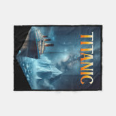 Titanic Cruise Ship Iceberg 1912 Rms Voyage Men Wo フリースブランケット (正面(横))