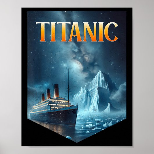 Titanic Cruise Ship Iceberg 1912 Rms Voyage Men Wo ポスター (正面)