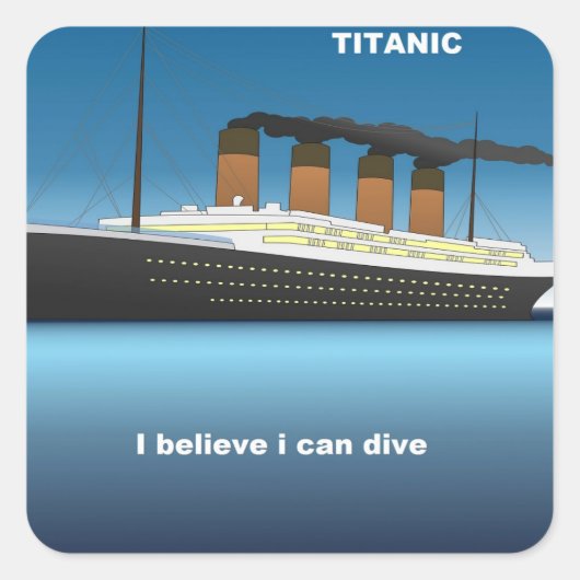 titanic dive スクエアシール (正面)