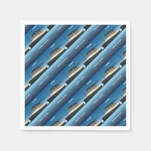 titanic dive スタンダードカクテルナプキン (正面)