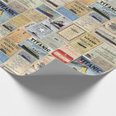 Titanic Ephemera Collage for Ocean Liner Enthusias ラッピングペーパー (角)