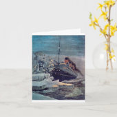 Titanic Hits Iceberg カード (黄色い花)
