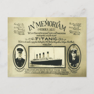 Titanic In Memoriamはがき ポストカード