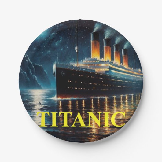 Titanic paper plate ペーパープレート (正面)