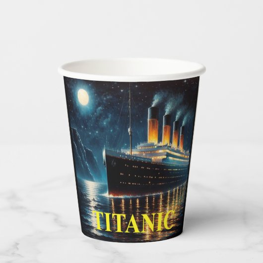 Titanic papieren beker 紙コップ (裏面)