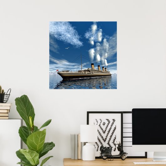 Titanic ship ポスター (ホームオフィス)