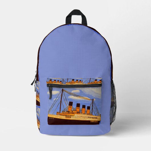 Titanic Ship backpack  プリントバックパック (正面)