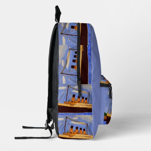 Titanic Ship backpack  プリントバックパック (左)