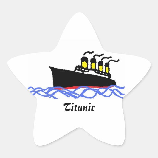 Titanic star 星シール (正面)