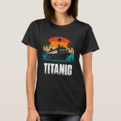 Titanic The Unsinkable Ship Retro Sunset Enthusias Tシャツ (正面)