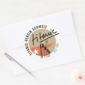 Titanic-Verein Schweiz  Aufkleber ラウンドシール (封筒)