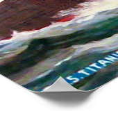 Titanic White Star Line Painting ポスター (角)