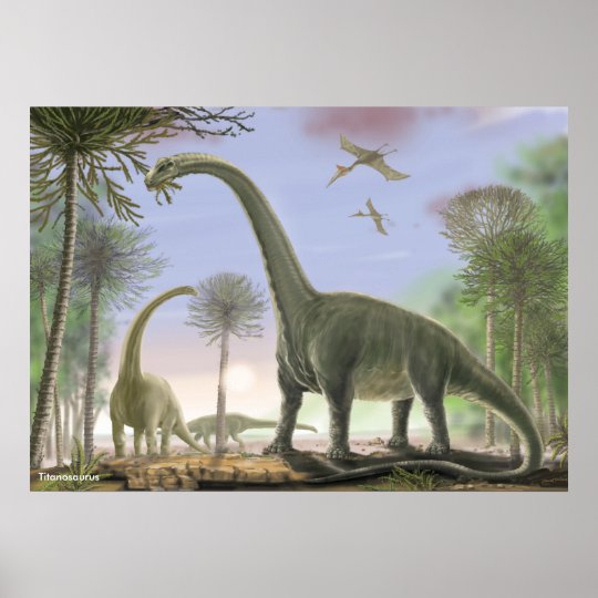 Titanosaurのアルゼンチノサウルス ポスター Zazzle Co Jp