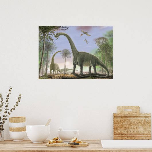 Titanosaur Argentinosaurus ポスター (キッチン)