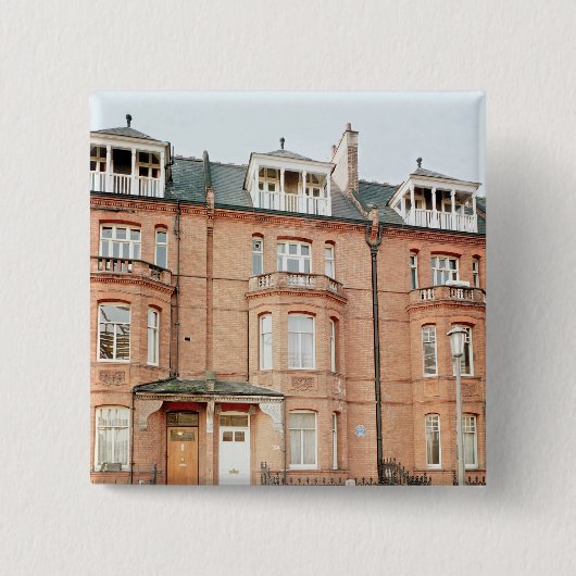 Titeの通り、チェルシーのオスカー・ワイルドの家 缶バッジ (正面)