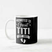 Titi Est 2025妊娠素晴らし発表に昇進 コーヒーマグカップ (左)