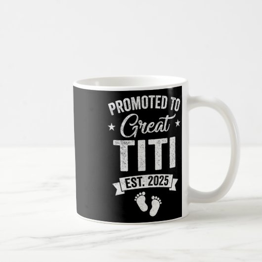 Titi Est 2025妊娠素晴らし発表に昇進 コーヒーマグカップ (右)