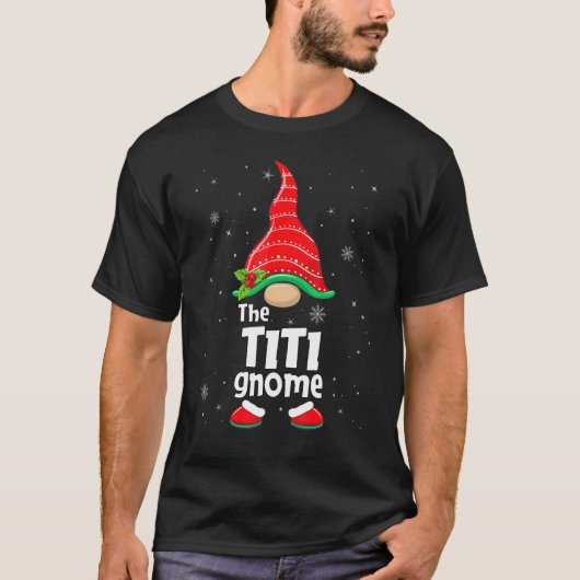 Titi Gnome Matching Family Group Christmas Party P Tシャツ (正面)