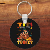 Titi Of The Little Turkey Thanksgiving Baby Shower キーホルダー (正面)