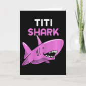 Titi Shark Funny Family Cool  カード (正面)