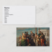 Titian (1488-1576年)とVerones間の会合 名刺 (正面/裏面)