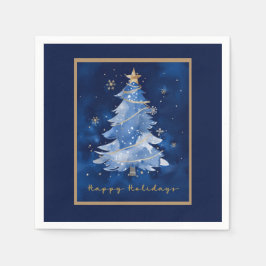 Title:
エレガントな紺とゴールドのクリスマス スタンダードカクテルナプキン