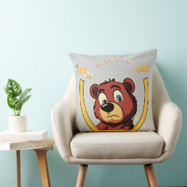 Title Bee or Not to Bee Bear - シェイクスピア ユーモア クッション