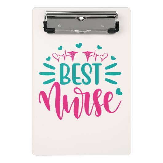 TITLE  Best Nurse Mini Clipboard – Personalized Me ミニクリップボード (正面)