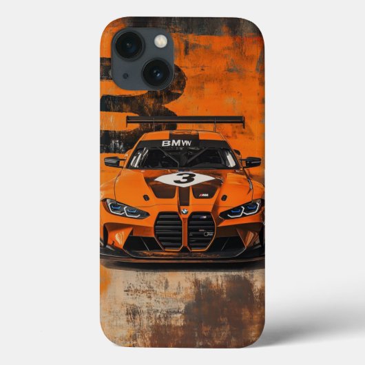 Title: BMW M4 GT3: Orange Racing Beast Art Case Case-Mate iPhoneケース (裏面)