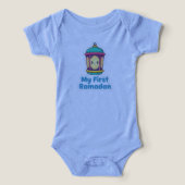 Title: Cute Lantern My First Ramadan Baby Bodysuit (デザイン正面)