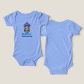 Title: Cute Lantern My First Ramadan Baby Bodysuit (デザイン正面&裏面)