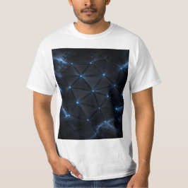 Title  Electric Neon Grid Men’s T-Shirt | Futurist Tシャツ
