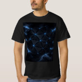 Title  Electric Neon Grid Men’s T-Shirt | Futurist Tシャツ (正面)