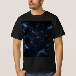 Title  Electric Neon Grid Men’s T-Shirt | Futurist Tシャツ