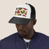 Title firefighter helmet pattern fire station depa キャップ (インサイチュ)
