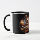 Title geek western logo two tone マグカップ (左)