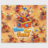 Title gestures, golden toybox premium wrap ラッピングペーパー (フラット)