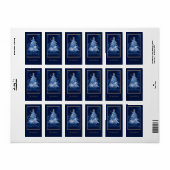 Title: Happy Holidays Elegant Navy Gold Christmas  ラベル (フルシート)