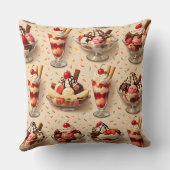 Title indulgence ice cream sundae and banana split クッション (裏面)