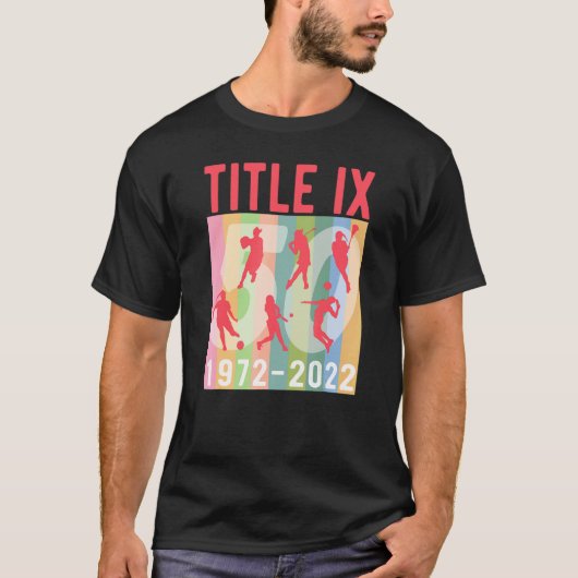 Title Ix 50th Anniversary U S Education Amendments Tシャツ (正面)