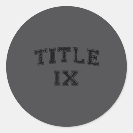 Title IX Title 9 ヴァーシティスタイル 女性用Srts ラウンドシール (正面)