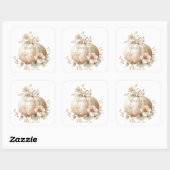 Title: Little Pumpkin First Birthday Sticker スクエアシール (シート)