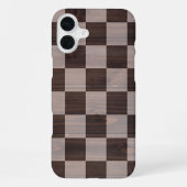 Title Matte Chessboard Texture Phone Case iPhoneケース (裏面)