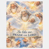 Title me praise the Lord premium fleece blanket in フリースブランケット (正面)