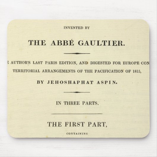 Title Page地理学のコース マウスパッド (正面)