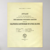 Title Page Atlas California earthquake ポスター (正面)