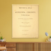 Title Page Augusta County，バージニア キャンバスプリント (インサイチュ (リビング))