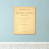 Title Page Augusta County，バージニア キャンバスプリント (インサイチュ (ウッドフロア))